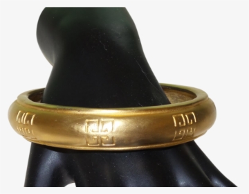 Signed Givenchy Bracelet In 22kt Gold Overlay - Bangle, HD Png Download, Free Download