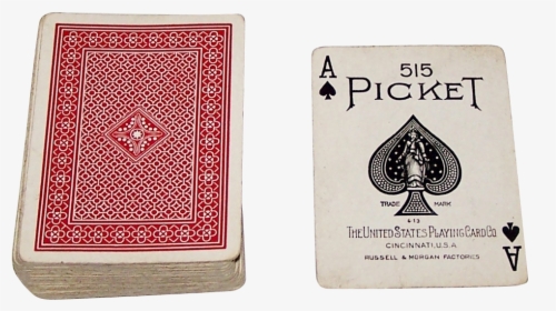 Uspc Picket Pinochle Playing - Pack Of Cards Transparent, HD Png Download, Free Download