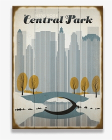 Vintage Central Park Poster, HD Png Download, Free Download