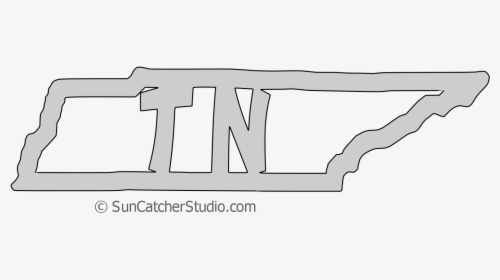 Tennessee Map Shape Text, Outline Scalable Vector Graphic - Line Art, HD Png Download, Free Download