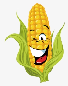 On The Cob Real - Clipart Corn Transparent, HD Png Download, Free Download