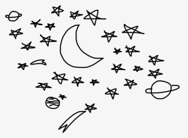 #stars #star #galaxyedit #drawing #aesthetic #tumblr - Line Art, HD Png Download, Free Download