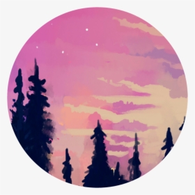 Forest Clipart Sunset - Aesthetic Wallpaper Hd, HD Png Download, Free Download