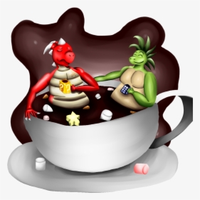 Henry And Ryex In Hot Chocolate Cup - Cartoon, HD Png Download, Free Download