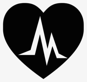 Logo Heart Electrocardiography Black - صور قلوب سوداء, HD Png Download, Free Download