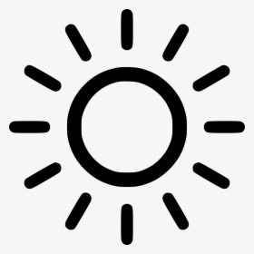 Shine - Simple Black And White Sun, HD Png Download, Free Download