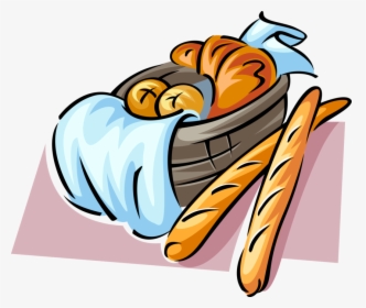 vector illustration of fresh baked french baguette baguette and croissant clipart hd png download kindpng