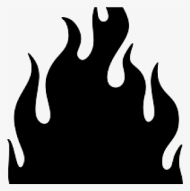 Flame Clipart Silhouette - Silhouette Flames Clipart, HD Png Download, Free Download