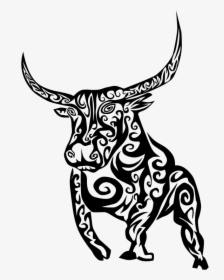 Texas Longhorn Line Art Drawing Bull Clip Art - Bull Tattoo, HD Png Download, Free Download
