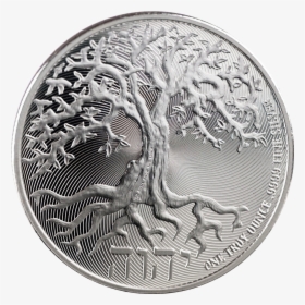 Transparent Silver Coin Png - Niue Tree Of Life 2018, Png Download, Free Download