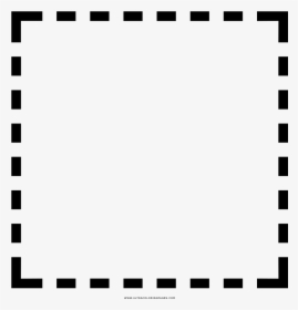 Dashed Square Coloring Page - Face Recognition Icon Png, Transparent Png, Free Download