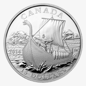 Quarter Silver Coin Canada - Canada Viking Coin, HD Png Download, Free Download