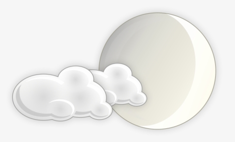 Transparent Cloudy Day Clipart - Cloudy Moon Png, Png Download, Free Download