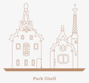 Park Güell Icon Architecture Gaudi Icon Design Vector - House, HD Png Download, Free Download