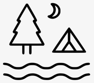 Camping Icon Images Black And White, HD Png Download, Free Download