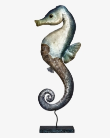 Metal And Capiz Seahorse Statue -17" - Statue, HD Png Download, Free Download