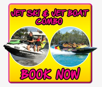 Jet Boat & Jet Ski Combo - Speedboat, HD Png Download, Free Download