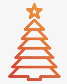 Christmas Tree, Holidays, Christmas, Pine, Icons - Orange Christmas Tree Png, Transparent Png, Free Download