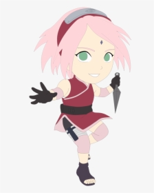 Transparent Sakura Haruno Png - Sakura Naruto Png Chibi, Png Download, Free Download