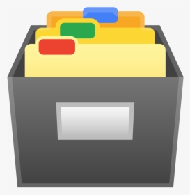 Card File Box Icon - File Box Icon Png, Transparent Png, Free Download