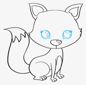 How To Draw Baby Fox - Step By Step How To Draw A Baby Fox, HD Png Download, Free Download