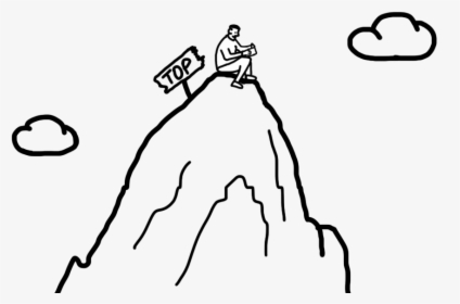 Holiday Blog Mountain Man - Man On Mountain Cartoon, HD Png Download, Free Download