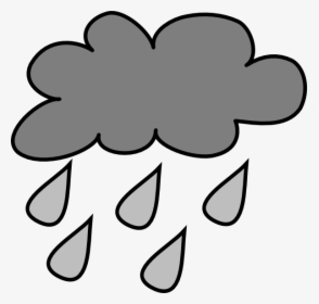 Rain Cloud Svg Clip Arts - Weather Symbols Clip Art Black And White, HD Png Download, Free Download