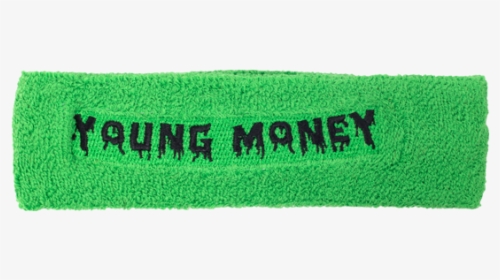 Young Money Green Sweatband - Label, HD Png Download, Free Download