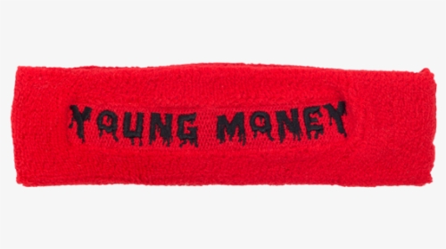 Young Money Red Sweatband - Label, HD Png Download, Free Download