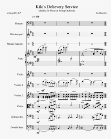 Kiki"s Delievery Service Sheet Music Composed By Joe - Joe Hisaishi Kiki's Delivery Service Sheet, HD Png Download, Free Download