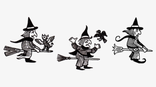 Witches - Witch Woodcut Png, Transparent Png, Free Download