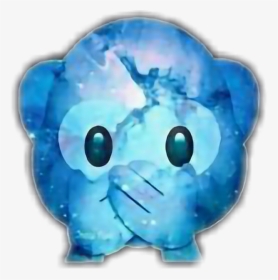 #blue #monkey #galaxy #star #emoji #black #white #freetoedit, HD Png Download, Free Download