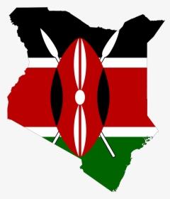 Kenya Flag In Country, HD Png Download, Free Download