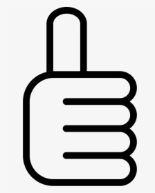 Thumb Up Hand Outline Interface Symbol, HD Png Download, Free Download