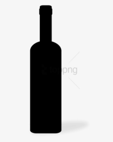 Wine Bottle Glass Silhouette Transparent Png - Sign, Png Download, Free Download