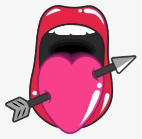 An Image Making The Tongue Also Resemble A Heart, Portraying, HD Png Download, Free Download