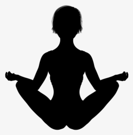 Silhouette Woman Girl Free Photo - Meditation Clipart, HD Png Download, Free Download
