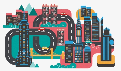 Illustration Of City, HD Png Download, Free Download