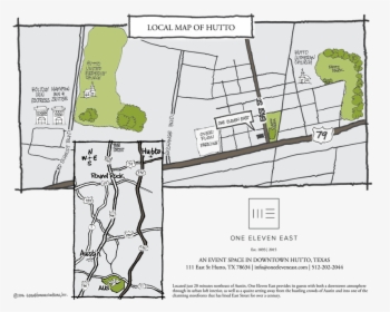 One Eleven East Welcome To Charming Hutto - Map, HD Png Download, Free Download