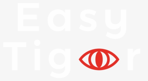 Easy Tiger Brandmark Rgb White Red - Sign, HD Png Download, Free Download