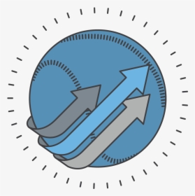 Arrows Wrapping Around Ball Icon - Emblem, HD Png Download, Free Download