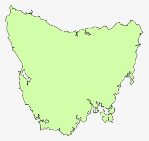Blank Map Of Tassie Svg Clip Arts - Map Of Tasmania, HD Png Download, Free Download