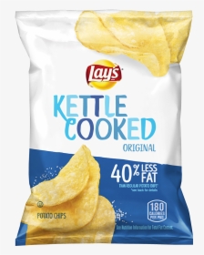 Lay's Kettle Cooked Less Fat, HD Png Download, Free Download