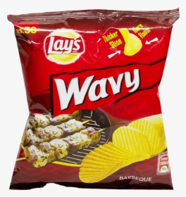 Lays Wavy Chips Barbeque 35 Gm - Lays Chips, HD Png Download, Free Download