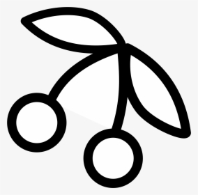 Cherry Clipart Black And White Free Clipart Image Image - Cherry Logo Black And White, HD Png Download, Free Download