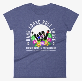 Hangloose Mockup Flat Front Heather Blue, HD Png Download, Free Download
