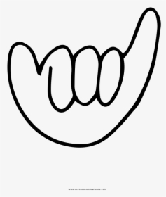 Hang Loose Again Coloring Page - Line Art, HD Png Download, Free Download