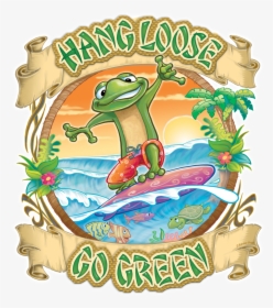 Hang Loose Go Green Earth Day Illustration - Earth Day 2011, HD Png Download, Free Download