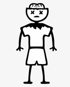Stick Figure Girl Basketball - Boy Stick Figure Transparent, HD Png Download, Free Download