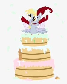 Transparent Cake Vector Png - Mlp Birthday Cake Vector, Png Download, Free Download